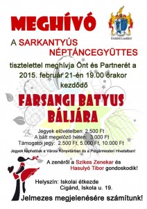 2015_02_21_cigánd_farsangi bál a Sarkantyússal_plakát