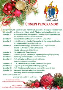 2016_cigánd_Ünnepi programok 2016 karácsony