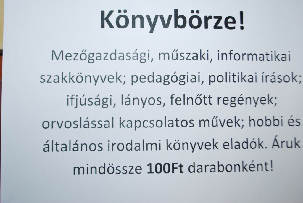 Március 1-ig tart a könyvbörze a cigándi Városi Könyvtárban