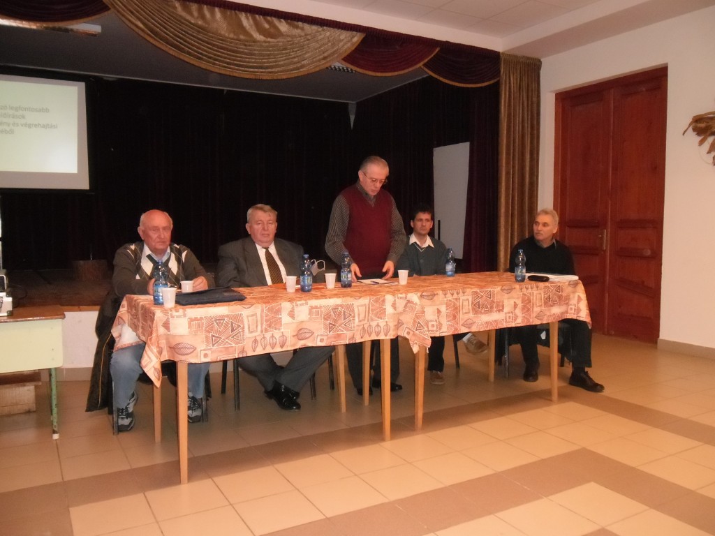 Az Elzett Certa Horgászegyesület taggyűlése a Pácini Faluházban