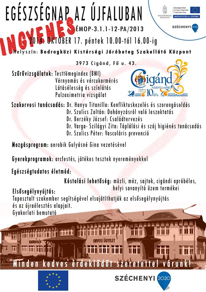 Cigánd: Egészségnap az Újfaluban