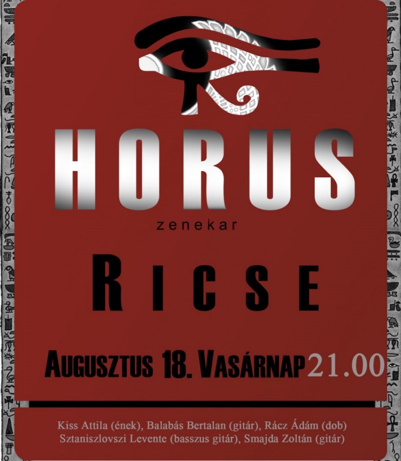 RICSE NAGYKÖZSÉG AUGUSZTUS 20-I PROGRAMJA
