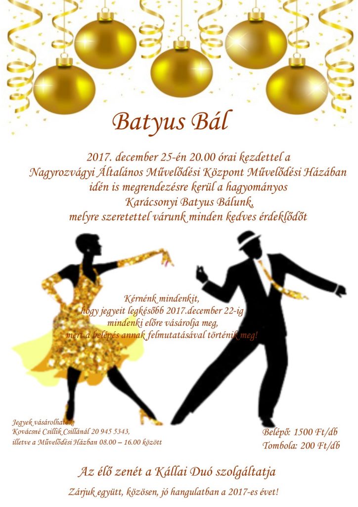 Karácsonyi Batyus Bál Nagyrozvágyon