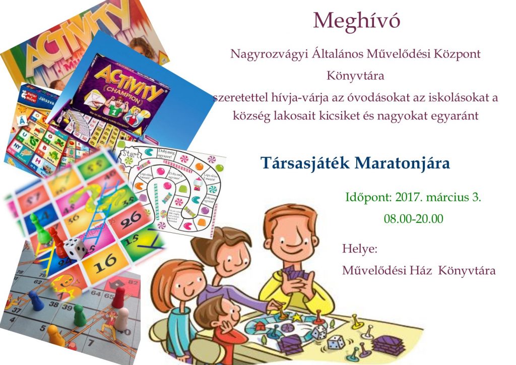 Társasjáték maraton Nagyrozvágyon