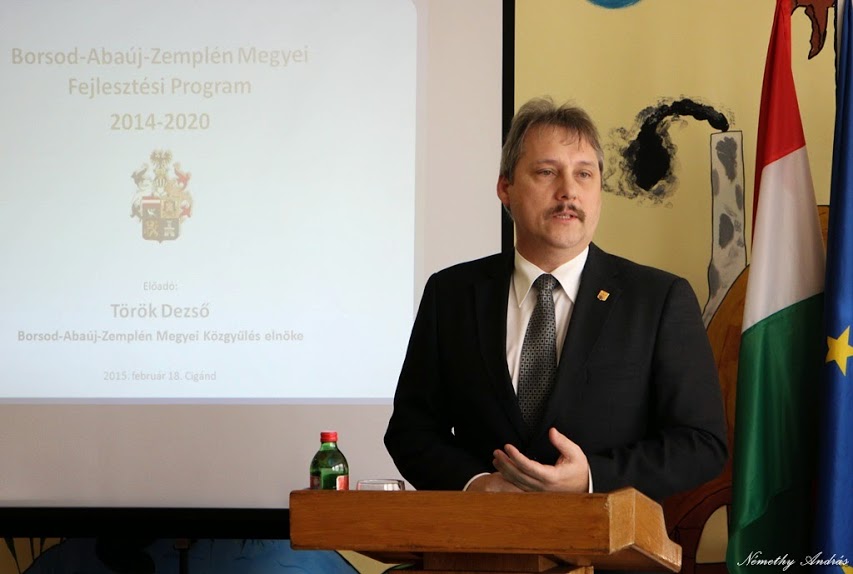A Borsod-Abaúj-Zemplén Megyei Közgyűlés elnöke Cigándon