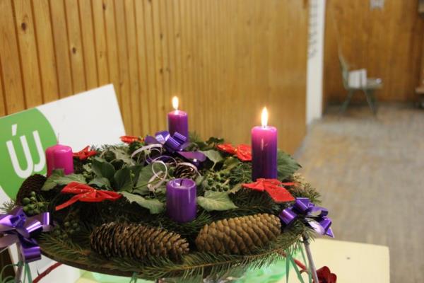A második Adventi gyertyát is meggyújtották Zemplénagárdon