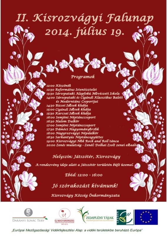 Meghívó – II. Kisrozvágyi Falunap