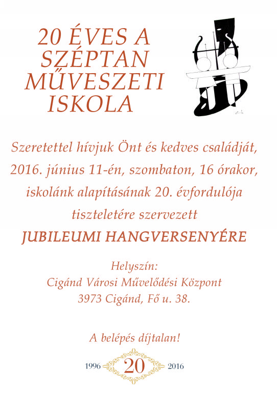 20 éves a Széptan Alapfokú Művészeti Iskola