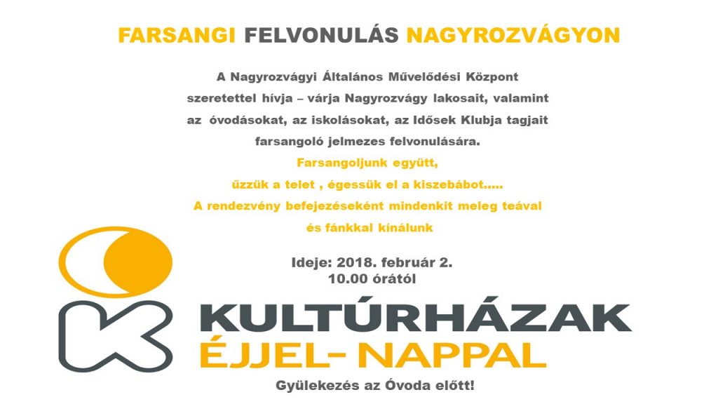 Farsangi felvonulás Nagyrozvágyon